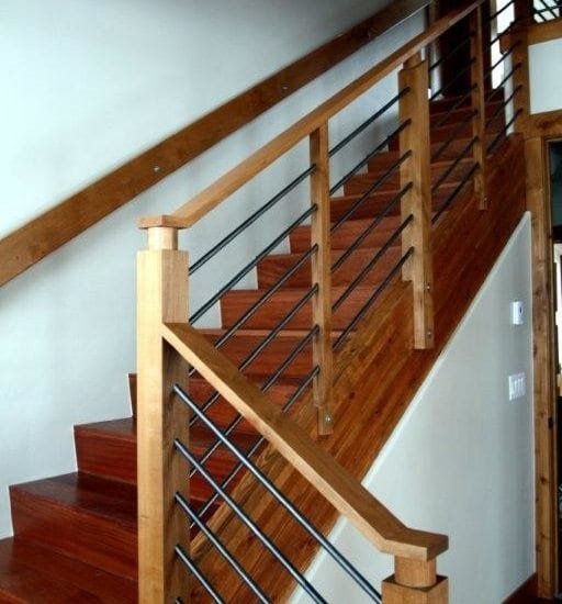 Staircase in Brazilian Cherry