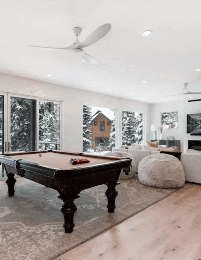 Modern Ski House Basement Game Room Breckenridge_15