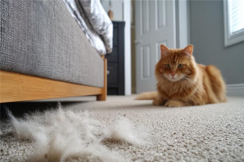 Allergens and pet fur buildup in carpet flooring vs hardwood floors